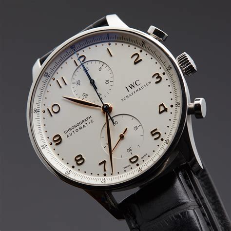 iwc portuguese chronograph automatic|pre owned iwc portuguese chronograph.